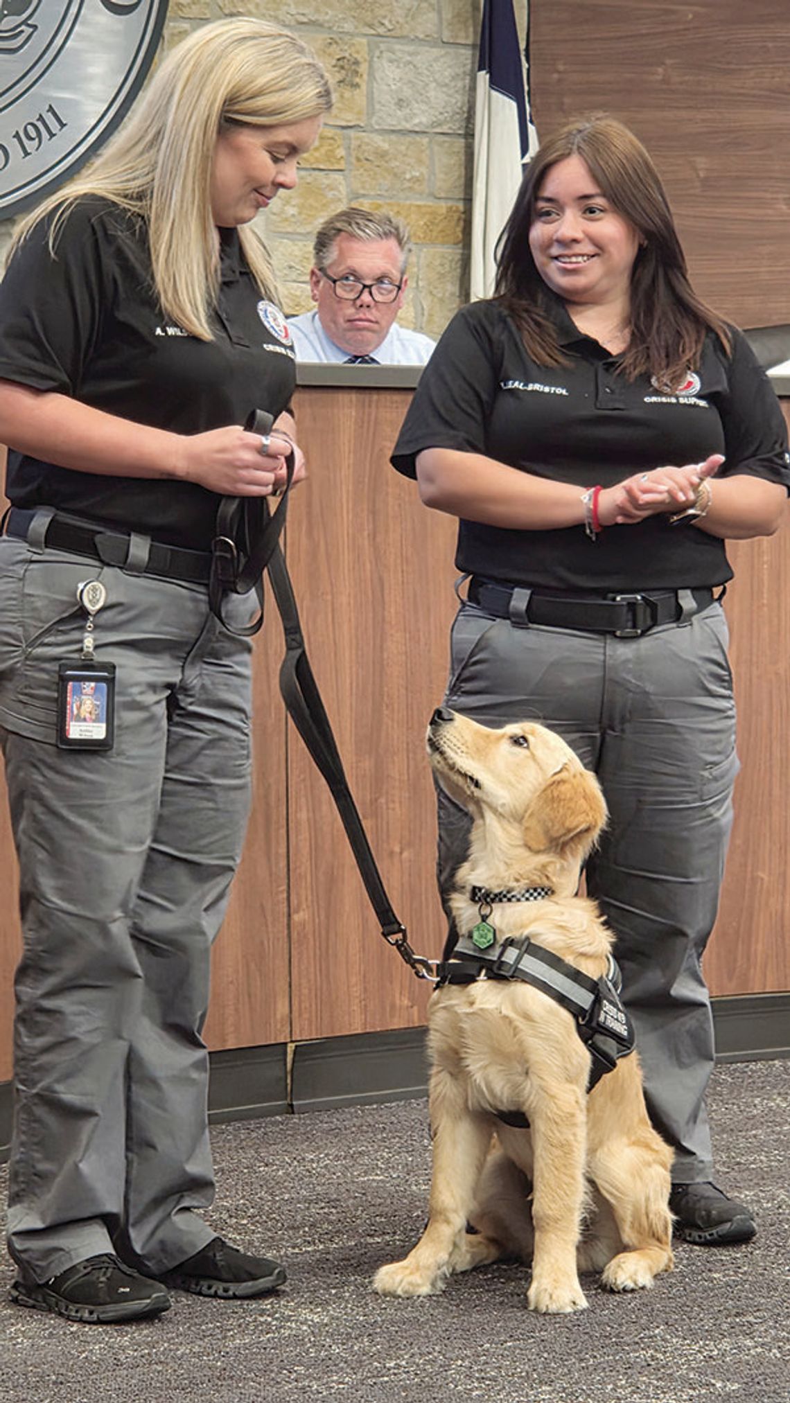 Police pup meets public at Hutto council