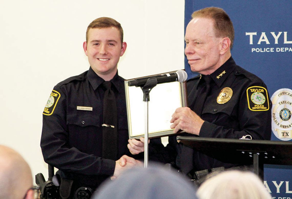 Recruit honored with ceremony