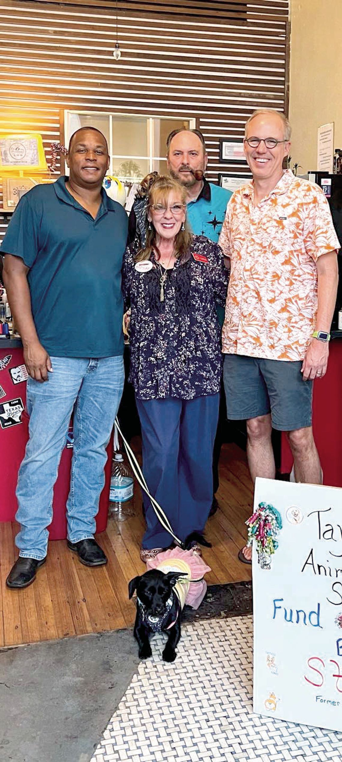 Mayor Pro Tem Gerald Anderson with Gina and Brad Domitrovich and Mayor Brandt Rydell at the fundraiser Aug. 30