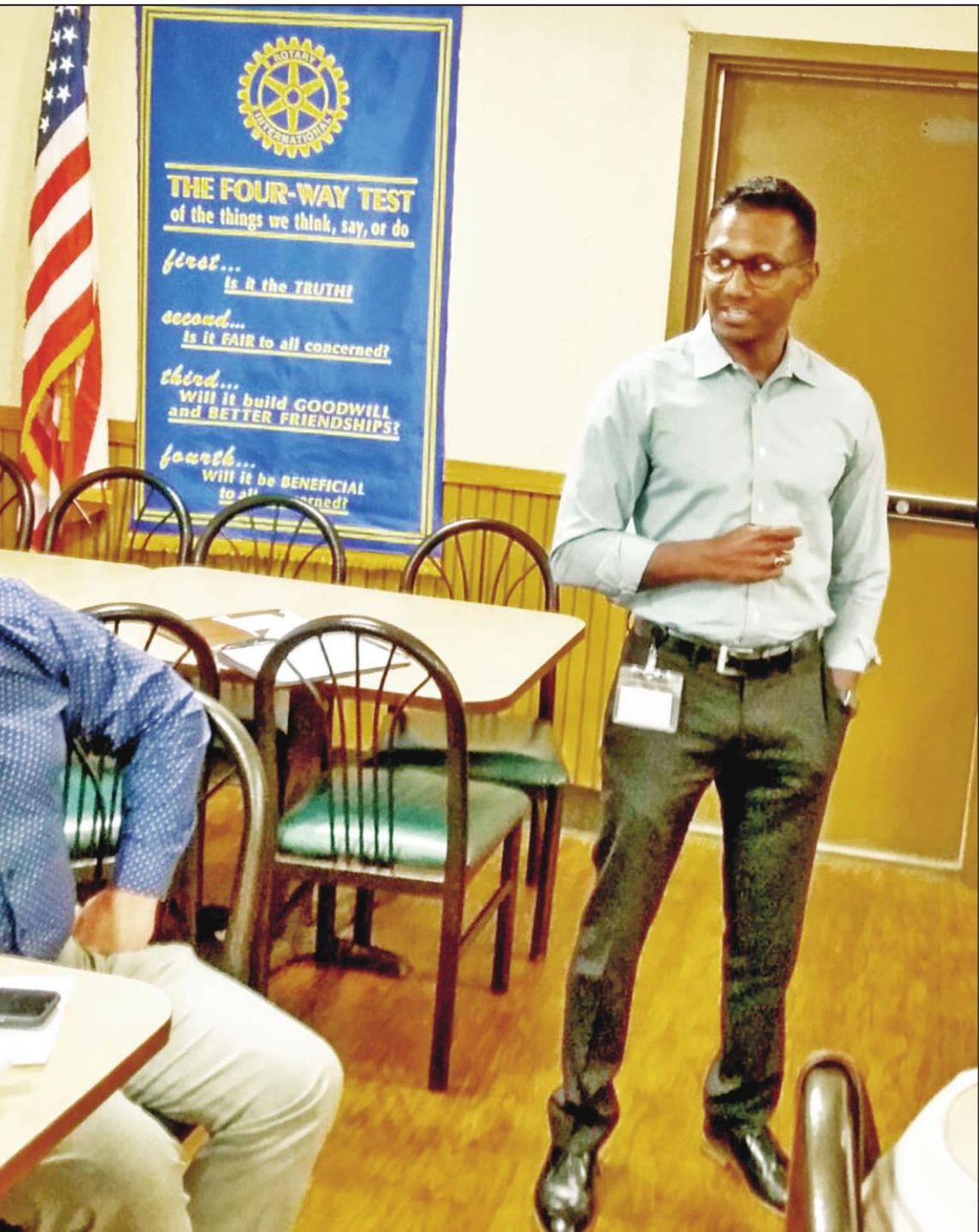 ROTARY HEARS ABOUT SCHOOL BOND