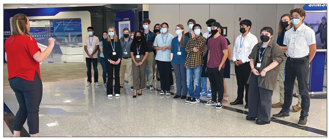 The first 23 Taylor ISD students begin their summer internships with an orientation at Samsung’s Austin location June 13. Photo by Tim Crow