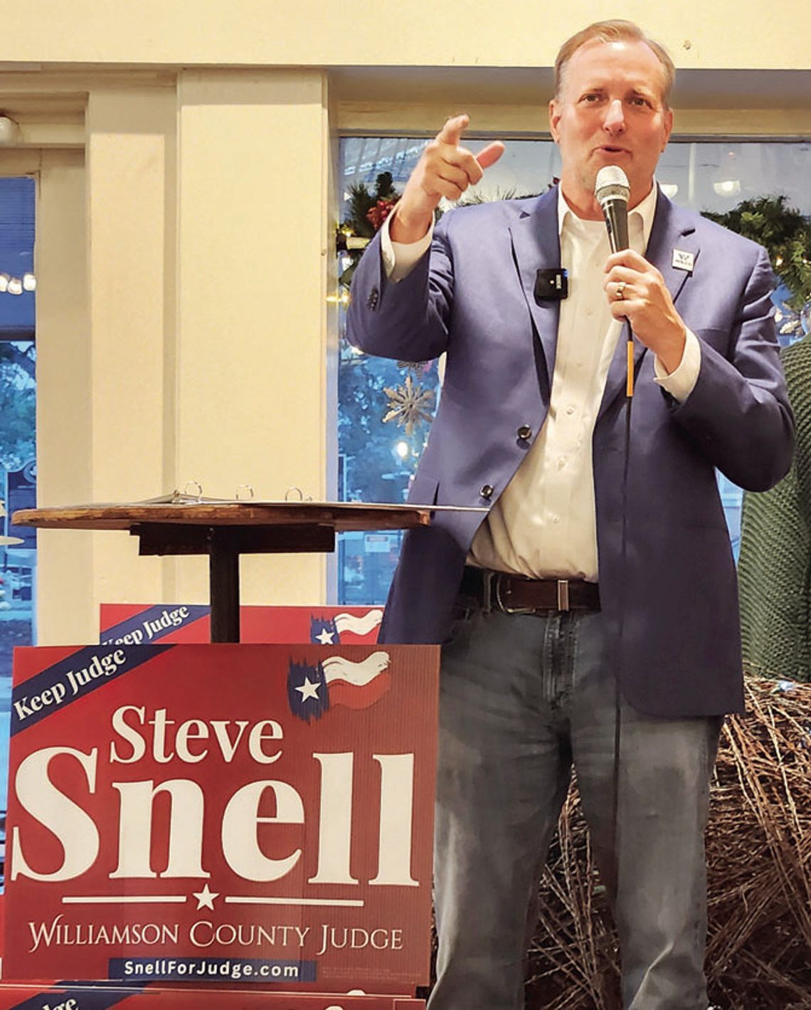 Snell launches county judge campaign with party