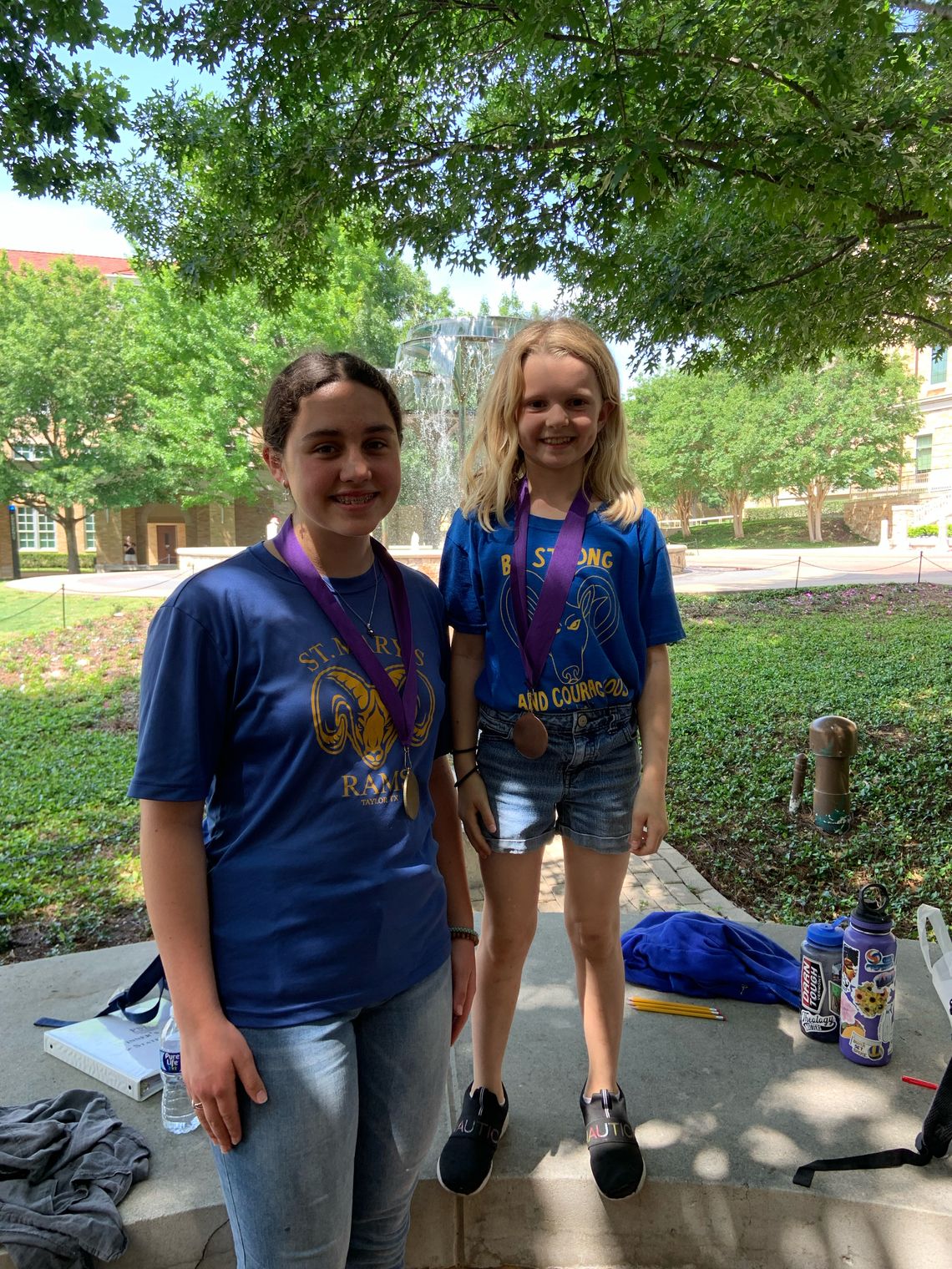 St. Mary's eighth grader, Demitria Dahlberg placed first in Ready Writing and third grader Danielle Nemec placed third in Ready Writing.