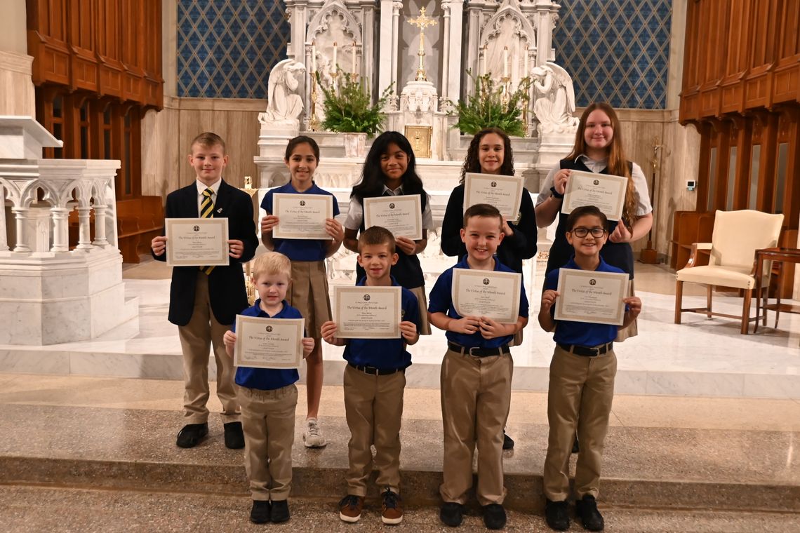 At St. Mary’s Catholic School, students are encouraged to live with virtue in all that they do. St. Mary’s has announced the November Virtue of the Month winners for the virtue of Gratitude. The recipients are Cason Schultz, kindergarten; Bosco Barta, first grade; Kase Izard, second grade;...