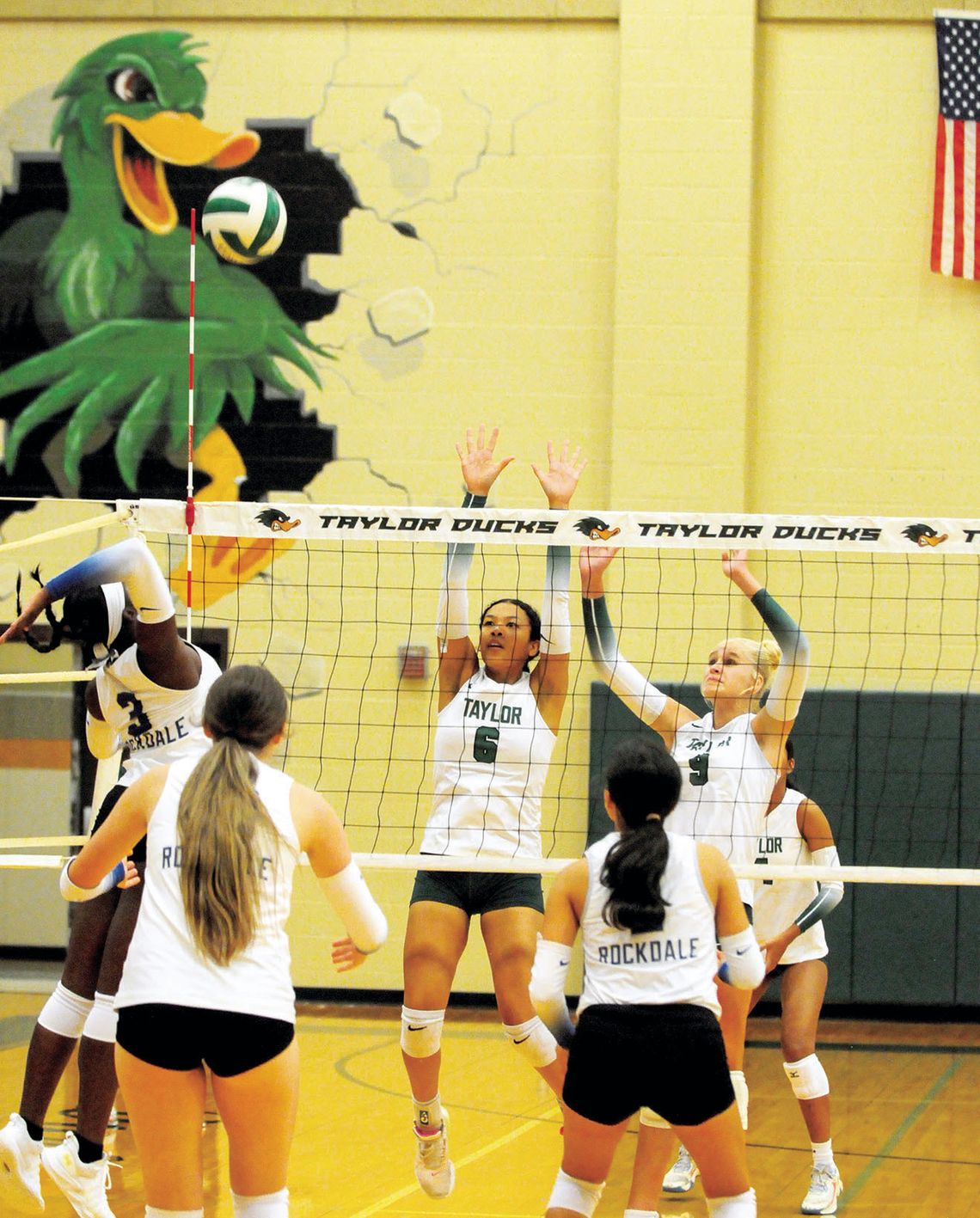 Taylor rallies past Little River Academy in five sets