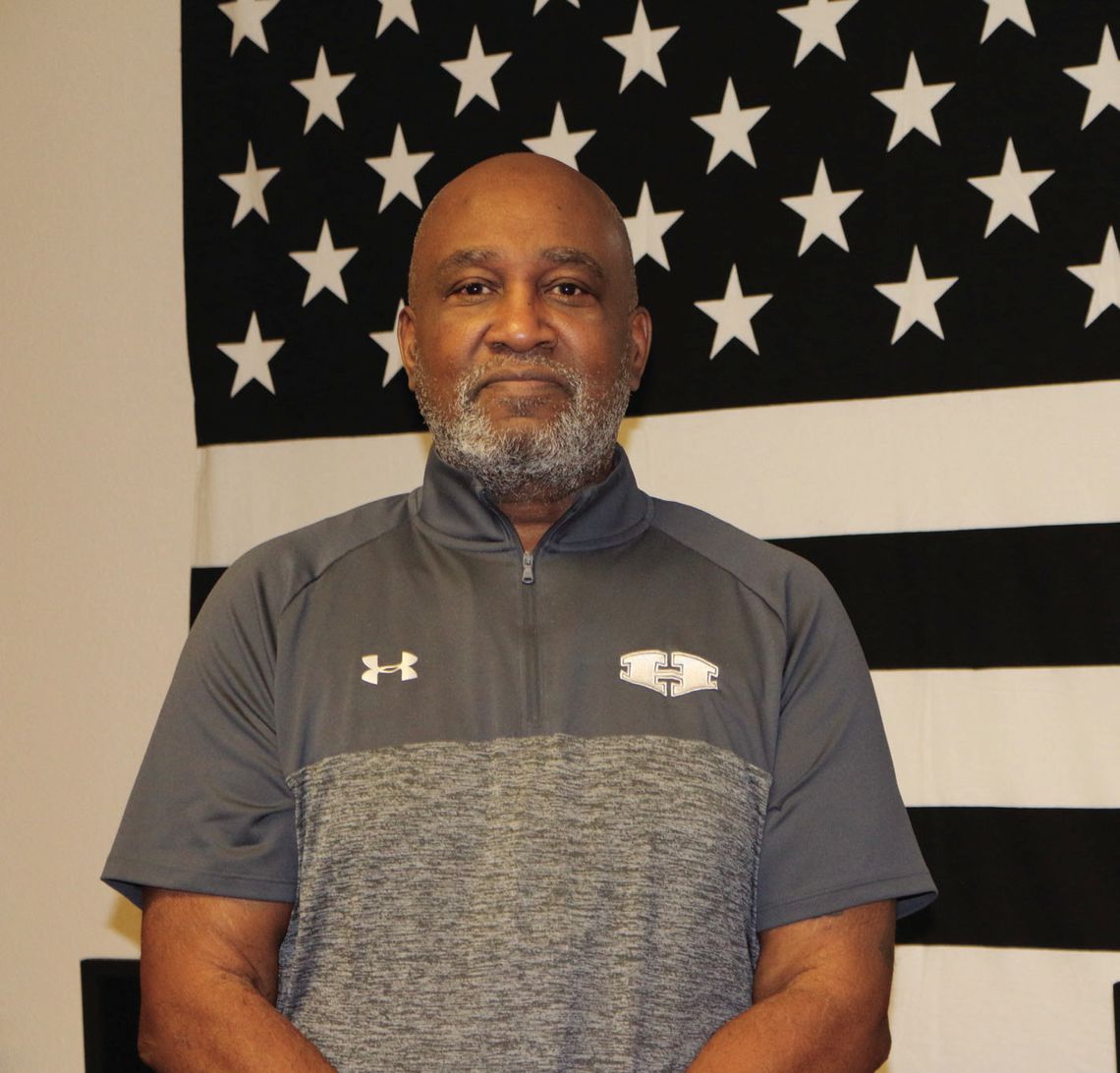 Coach Ignatius Caraway, Hutto High School teacher and head coach of men’s basketball. Photos by Edie Zuvanich