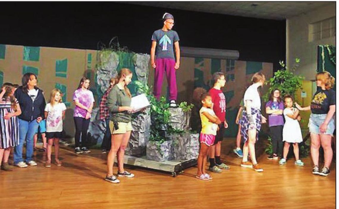 Milam Community Theater Youth Series actors rehearse for “The Jungle Book.” Courtesy photo / Danyelle Higginbotham