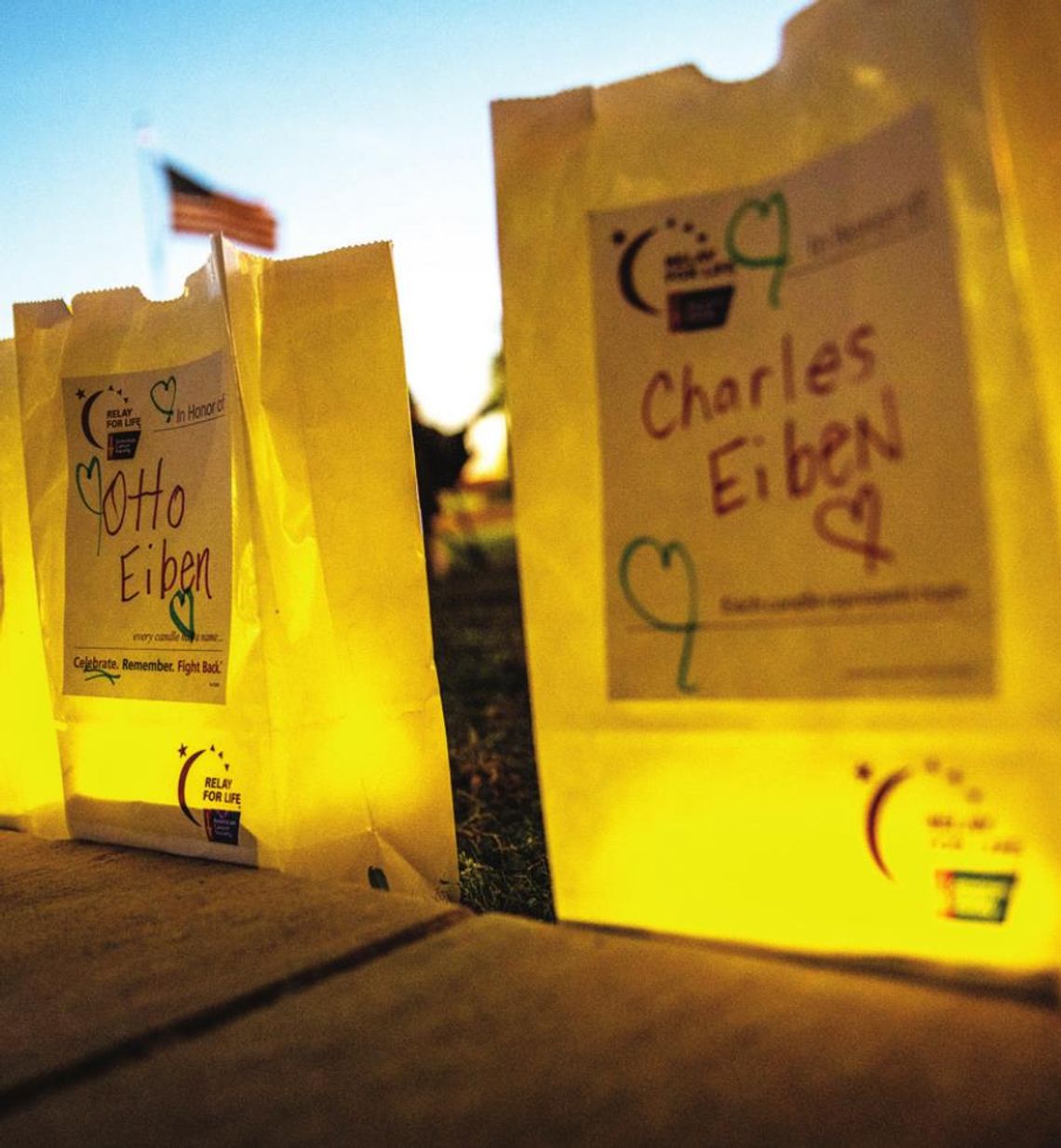 After sunset, luminaries were lit to shine light on Heritage Square. Photo by Mikeska Brands