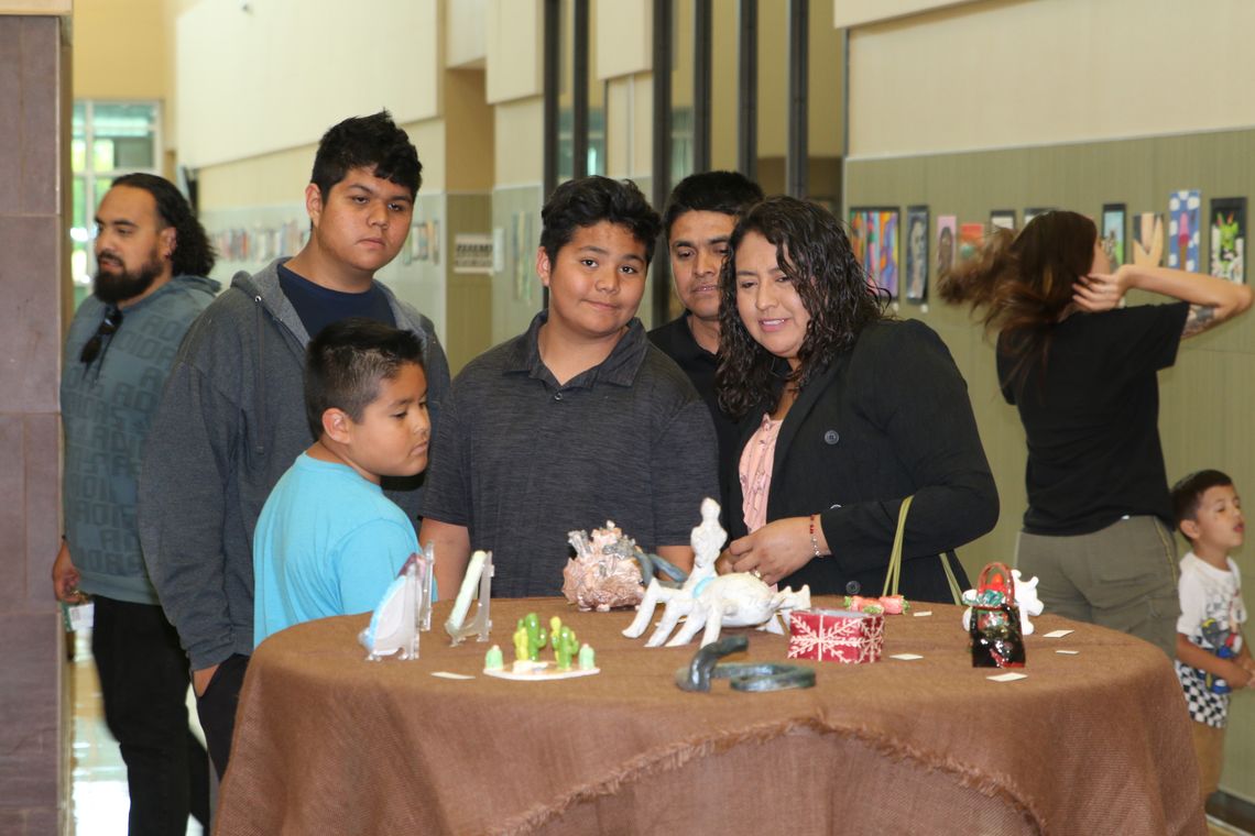 The Taylor High School Visual Arts Department presented their annual art show on April 8th. Showcasing student and faculty talent, guests enjoyed viewing displays of paintings, photography, sculptures, ceramics and more while enjoying refreshments. Photo by Tim Crow