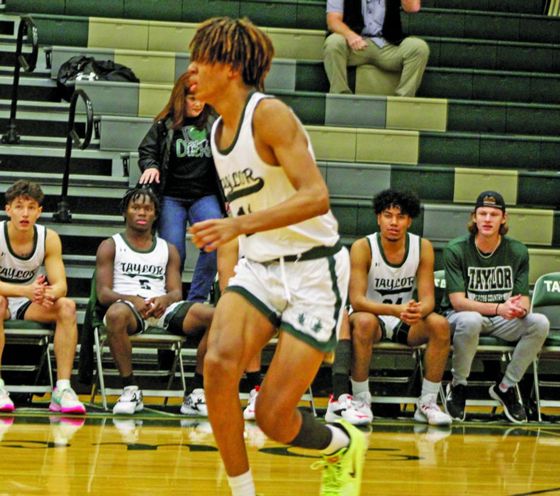 Ducks junior forward Treos Richardson getting in front of the ball carrier looking for a steal. Photo by Evan Hale