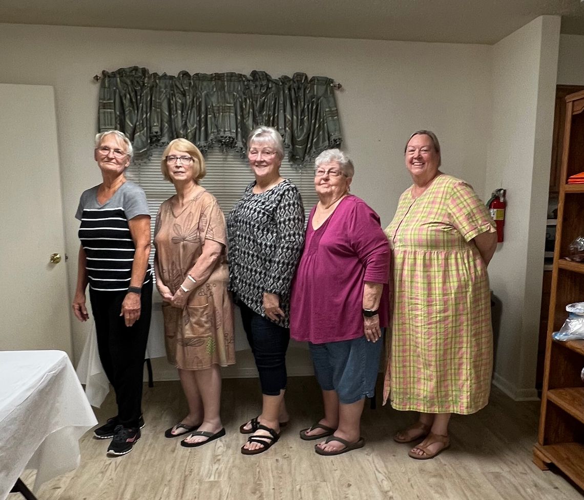 TOPS (Take Off Pounds Sensibly) Taylor Chapter #1343 newly elected officers, from left: Secretary Vickie Spinn, Weight Recorder Pam Remmert, Leader Mikelean Griffith, Treasurer Reba Widmer, and Co-Leader Carin Shaughnessy. TOPS meetings are held every Thursday at Grace Place, 301 Grace Lan...