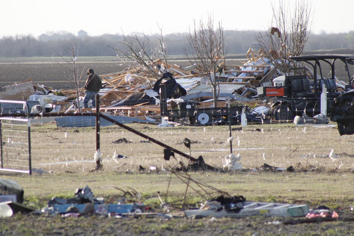 Tornado relief efforts will be available in Taylor this week at the Williamson County Expo Center.  Photo by Matt Hooks