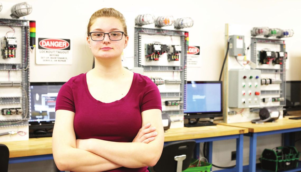 Rebekah DeLeeuw, of Hutto, is an Industrial Systems student at Texas State Technical College in East Williamson County. Courtesy photo/TSTC photo