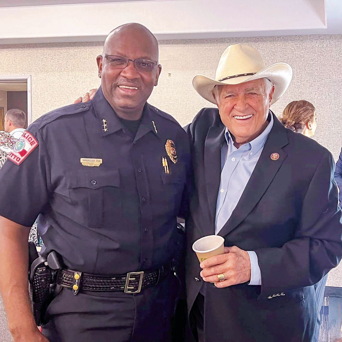 U.S. Representative John Carter was the featured guest speaker August 11 at the Power Breakfast hosted by Hutto Chamber of Commerce Facebook / Hutto Area Chamber