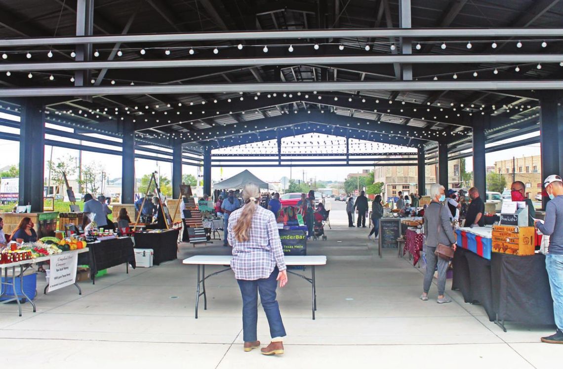 Heritage Square, where a weekly farmers market takes place, is at 400 N. Main St. in Taylor. Photo by Fernando Castro