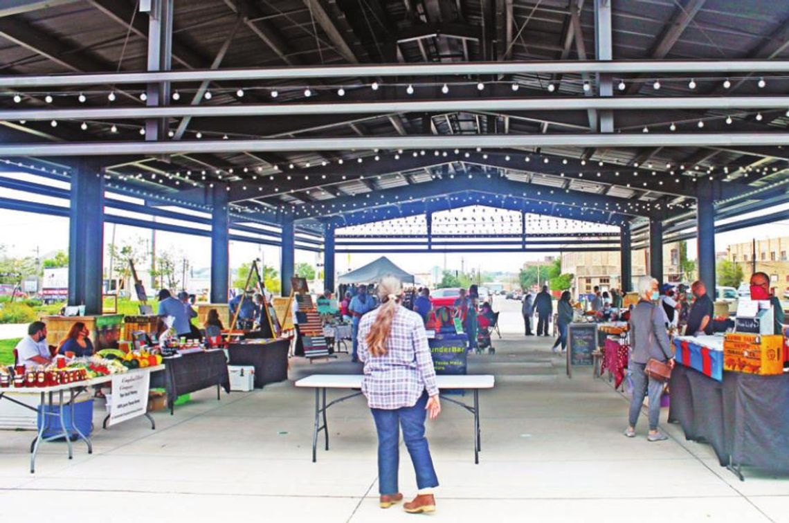 Heritage Square, where a weekly farmers market takes place, is at 400 N. Main St. in Taylor. Photo by Fernando Castro