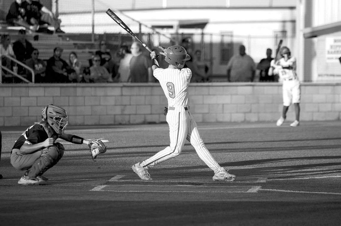 Aiden Torres Pollard fouling a ball off to stay alive in the batter’s box. Photo by Larry Pelchat