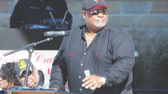 Shorty Mitchell talks during the Dr. Martin Luther King Jr. Day Celebration in Taylor Jan. 20, 2020.