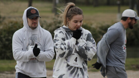 COOL RUNNINGS: LOCAL RUNNERS RUN FOR THE ROSES ON FRIGID WEEKEND