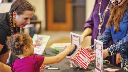 Hippo Naming was one of the many activities to celebrate World Hippo Day. Guest put their idea for the perfect name for the Hutto Library hippo.