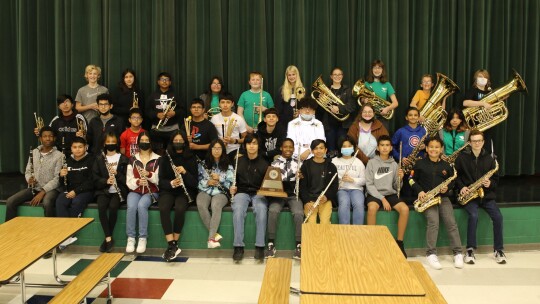 TAYLOR MIDDLE SCHOOL BAND GETS SWEEPS