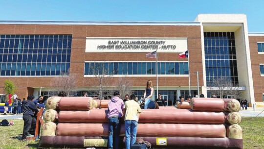 Activities were set up outside of the East Williamson County Higher Education Center in Hutto during an open house event. Photos courtesy of TSTC