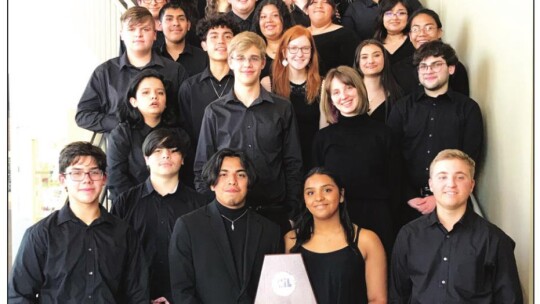 The Taylor High School Wind Ensemble Band competed in the University Interscholastic League Region 18/26 concert and sight-reading, returning home with all ones and a UIL Sweepstakes trophy. Photo by Michelle Johnson