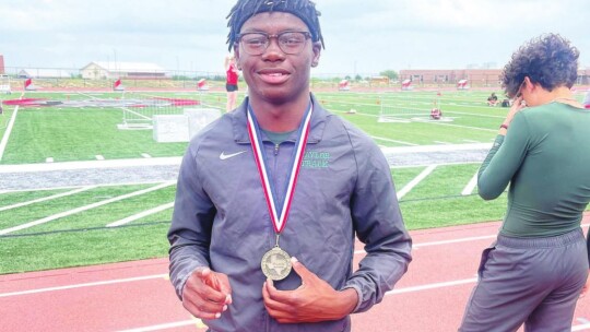 Jarvis Anderson finished first in the triple jump with a 47’10 to advance to the regional meet.