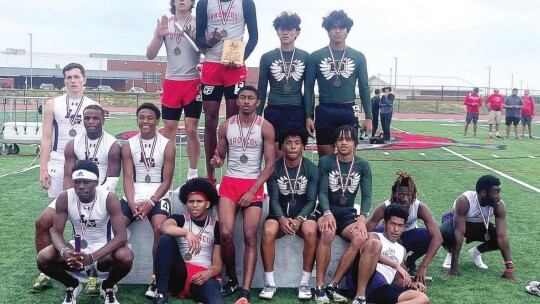 The 4x200 Relay team of TuTu Fisher, Marcus Jackson, Ashton Vega, Brandon Alderete advanced to Regionals.