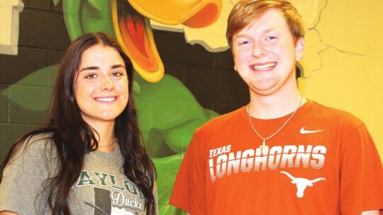 Lindsay O’Dell and Trey Boles are Taylor High School’s 2022 salutatorian and valedictorian, respectively. They and their fellow class will take the stage at Taylor Stadium Friday, May 27.