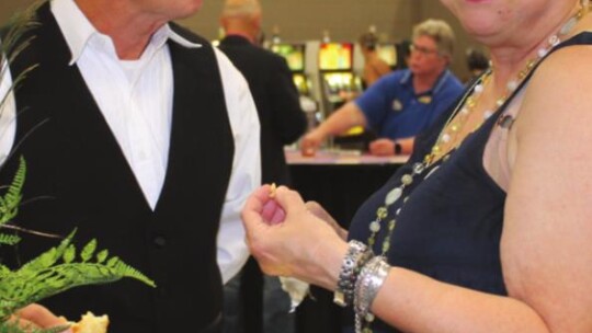 Mitchell and Lisa Drummond enjoy the Greater Taylor Chamber of Commerce’s Casino Night Gala in Taylor May 21.