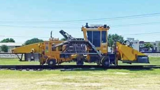 Hutto Police Department and city staff monitor work at the railroad crossings in Hutto May 28. Facebook / Hutto Police Department