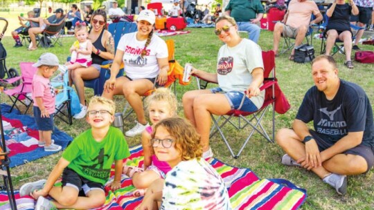 Residents enjoy the Sunset Block Party Bash at Fritz Park in Hutto May 27.