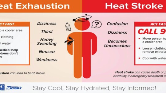 Here are watch signs to look for in the heat. Twitter / NWS Austin/San Antonio