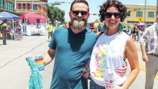 Ben Morgan and Johanna Esper celebrate the Taylor PRIDE Music &amp; Arts Festival in Taylor June 25. Photo by Fernando Castro