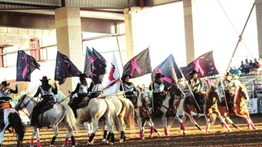 The Lonestar Cowgirls kicked off each night of the 72 nd annual Taylor rodeo events with their impressive performance.