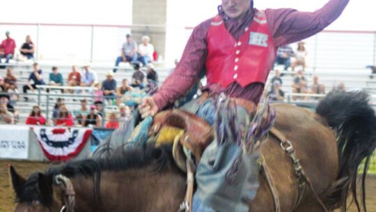 Broncs were in full bronc mode at the Taylor rodeo this year sending cowboys for a thrill ride.