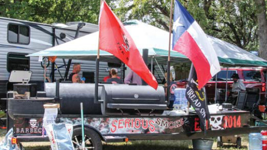 The Serious Smokers team parks at Murphy Park in Taylor Aug. 20.