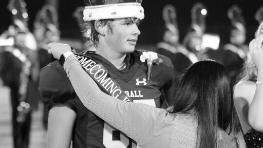 Bobby Clark was crowned homecoming king Friday night during halftime of the Tigers game.