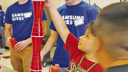 CORP volunteers are full-time entry level engineers at Samsung Austin Semiconductor.