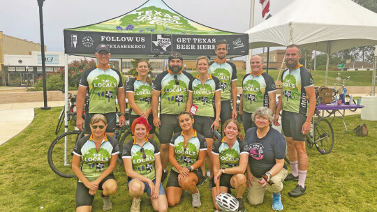 The Locals team, sponsored by Texas Beer Company, was one of the many teams that in the Mamma Jamma bike ride in Taylor this past Saturday. Courtesy photo