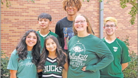 Underclassmen at Taylor High School have been named homecoming princesses and princes. The court includes Miranda Fuentes, Treos Richardson, Krista Randig, Jackson Talavera, Janie Hernandez and Caleb Alderete. Photo by Jason Hennington