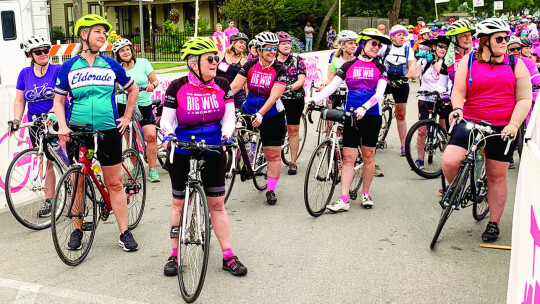 The starting lineup at the Mamma Jamma Ride.