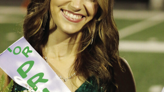 Casey Weison was named homecoming princess. She received a sash and flowers as a part of the homecoming court. Photo by Jason Hennington