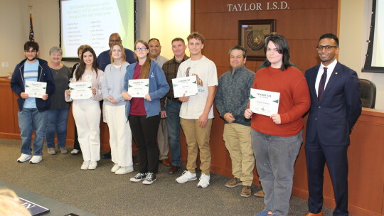 College Board Recognitions Students were congratulated for receiving College Board recognition for outstanding performance on the PSAT/NMSQT, PSAT 10, and/or AP Exams throughout their high school career. Taylor High School and Legacy Early College High School students receiving this recogn...