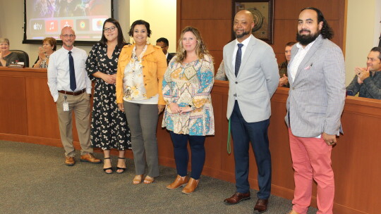 Principal Recognition In honor of National Principal’s Month, the Taylor school board recognized campus principals for the work they do in leading each campus every day. Principals are Andy Basche, THJ; Erika Elizondo, LECHS; Felicia Gibson, NPE; Kerri Pierce, MSI; Steven Vigil, TMS; and M...