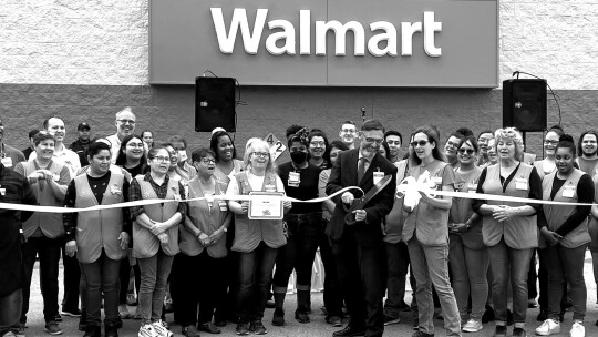 Walmart Chamber Ambassadors joined Taylor’s Walmart to celebrate its remodel with a ribbon cut- ___________________________________________________________________________________________ ___________________________