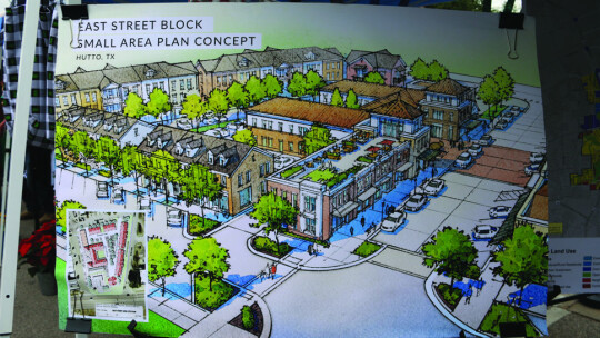 The Comprehensive Plan includes illustrations of what future developments and neighborhoods will look like, including features such as proposed landscaping and parking.