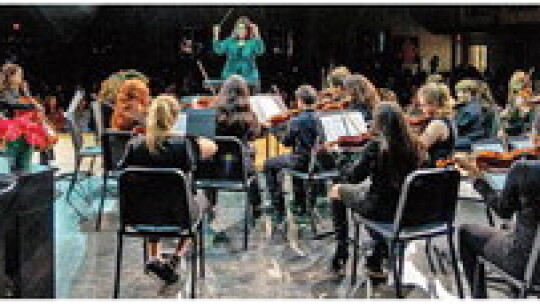 Orchestra students at Farley Middle School in Hutto play a concert the week before school released for the holidays.