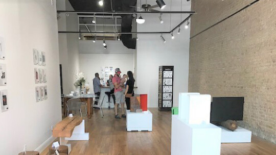 Wells and Jessica Masons’ Ironwood Industries showroom in downtown Taylor, featuring furniture, sculpture, and high-end residential hardware. They will soon open a to-thetrade showroom at the Marketplace in Austin. Photo by Susan Garry